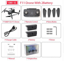 Load image into Gallery viewer, SJRC F11 PRO GPS Drone With Wifi FPV 1080P/2K HD Camera F11 Brushless Quadcopter 25 minutes Flight Time Foldable Dron Vs SG906