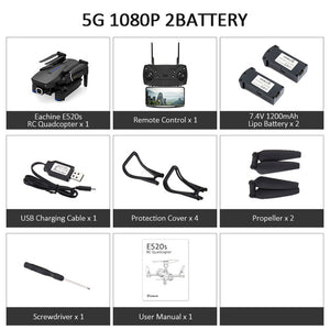 Eachine E520S GPS FOLLOW ME WIFI FPV Quadcopter With 4K/1080P HD Wide Angle Camera Foldable Altitude Hold Durable RC Drone