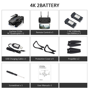 Eachine E520S GPS FOLLOW ME WIFI FPV Quadcopter With 4K/1080P HD Wide Angle Camera Foldable Altitude Hold Durable RC Drone