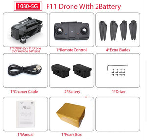 SJRC F11 PRO GPS Drone With Wifi FPV 1080P/2K HD Camera F11 Brushless Quadcopter 25 minutes Flight Time Foldable Dron Vs SG906