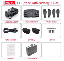 Load image into Gallery viewer, SJRC F11 PRO GPS Drone With Wifi FPV 1080P/2K HD Camera F11 Brushless Quadcopter 25 minutes Flight Time Foldable Dron Vs SG906