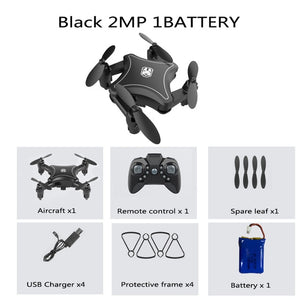 XKJ KY902 Mini Drone Quadcopter with 4K Camera HD Foldable Drones One-Key Return FPV Follow Me RC Helicopter Quadrocopter Toys