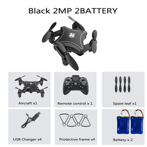 XKJ KY902 Mini Drone Quadcopter with 4K Camera HD Foldable Drones One-Key Return FPV Follow Me RC Helicopter Quadrocopter Toys