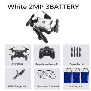 XKJ KY902 Mini Drone Quadcopter with 4K Camera HD Foldable Drones One-Key Return FPV Follow Me RC Helicopter Quadrocopter Toys