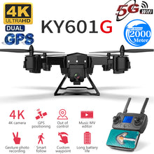 Load image into Gallery viewer, New pro GPS Drone 2000 Meters Control Distance RC Helicopter Drone with 5G 4K HD Camera Quadcopter Foldable FPV WIFI KY601G