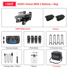 Load image into Gallery viewer, ZWN SG907 SG901 GPS Drone with Wifi FPV 1080P 4K HD Dual Camera Optical Flow RC Quadcopter Follow Me Mini Dron VS SG106 E502S