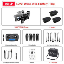 Load image into Gallery viewer, ZWN SG907 SG901 GPS Drone with Wifi FPV 1080P 4K HD Dual Camera Optical Flow RC Quadcopter Follow Me Mini Dron VS SG106 E502S