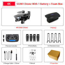 Load image into Gallery viewer, ZWN SG907 SG901 GPS Drone with Wifi FPV 1080P 4K HD Dual Camera Optical Flow RC Quadcopter Follow Me Mini Dron VS SG106 E502S