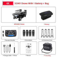 Load image into Gallery viewer, ZWN SG907 SG901 GPS Drone with Wifi FPV 1080P 4K HD Dual Camera Optical Flow RC Quadcopter Follow Me Mini Dron VS SG106 E502S