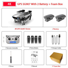 Load image into Gallery viewer, ZWN SG907 SG901 GPS Drone with Wifi FPV 1080P 4K HD Dual Camera Optical Flow RC Quadcopter Follow Me Mini Dron VS SG106 E502S