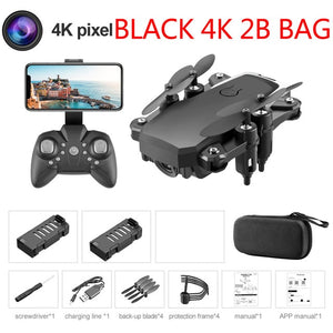 LF606 Mini Drone with 4K Camera HD Foldable Drones One-Key Return FPV Quadcopter Follow Me RC Helicopter Quadrocopter Kid's Toys