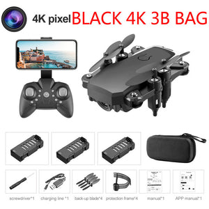 LF606 Mini Drone with 4K Camera HD Foldable Drones One-Key Return FPV Quadcopter Follow Me RC Helicopter Quadrocopter Kid's Toys