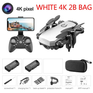 LF606 Mini Drone with 4K Camera HD Foldable Drones One-Key Return FPV Quadcopter Follow Me RC Helicopter Quadrocopter Kid's Toys