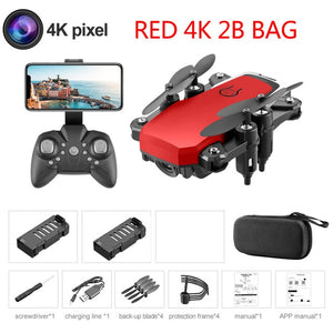 LF606 Mini Drone with 4K Camera HD Foldable Drones One-Key Return FPV Quadcopter Follow Me RC Helicopter Quadrocopter Kid's Toys