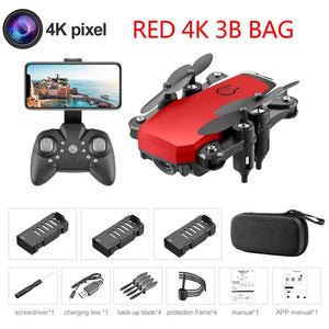 LF606 Mini Drone with 4K Camera HD Foldable Drones One-Key Return FPV Quadcopter Follow Me RC Helicopter Quadrocopter Kid's Toys