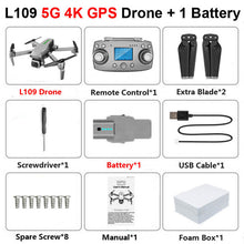 Load image into Gallery viewer, L109 GPS Drone 4K with Camera HD 5G WIFI quadcopter drone profissional quadrocopter seflie dron Mini drones 1KM long distance