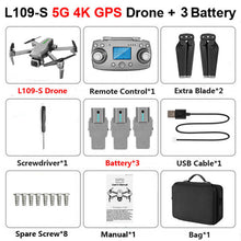 Load image into Gallery viewer, L109 GPS Drone 4K with Camera HD 5G WIFI quadcopter drone profissional quadrocopter seflie dron Mini drones 1KM long distance