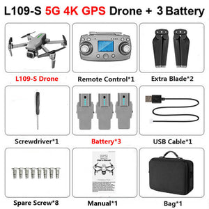 L109 GPS Drone 4K with Camera HD 5G WIFI quadcopter drone profissional quadrocopter seflie dron Mini drones 1KM long distance