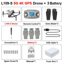 Load image into Gallery viewer, L109 GPS Drone 4K with Camera HD 5G WIFI quadcopter drone profissional quadrocopter seflie dron Mini drones 1KM long distance