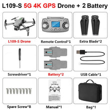 Load image into Gallery viewer, L109 GPS Drone 4K with Camera HD 5G WIFI quadcopter drone profissional quadrocopter seflie dron Mini drones 1KM long distance