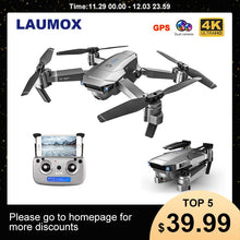 Load image into Gallery viewer, LAUMOX SG907 GPS Drone with 4K HD Adjustment Camera Wide Angle 5G WIFI FPV RC Quadcopter Professional Foldable Drones E520S E58