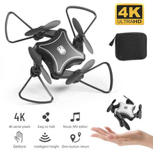 Load image into Gallery viewer, 2019 New Original Mini Drone Folding UAV RC Drone with 4K HD Video Camera 4-axis dron RC Quadcopter kids Helicopter drones toys