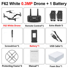 Load image into Gallery viewer, F62 Foldable Profissional Drone with 4K Dual Camera WiFi FPV Optical Flow Follow Me RC Helicopter Quadrocopter Toys X12S SG106