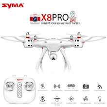 Load image into Gallery viewer, Newest SYMA X8PRO GPS DRONE RC Quadcopter With Wifi Camera FPV Professional Quadrocopter X8 Pro RC Helicopter can Add 4K Camera