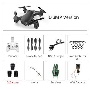 Eachine E61/E61hw Mini Drone With/Without HD Camera Hight Hold Mode RC Quadcopter RTF WiFi FPV Foldable Helicopter VS HS210